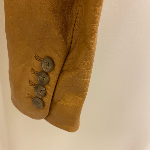 Adam Lippies Brown Leather Jacket - Picture 4 of 6